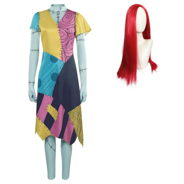 L'Étrange Noël de Monsieur Jack Sally Femme Cosplay Costume