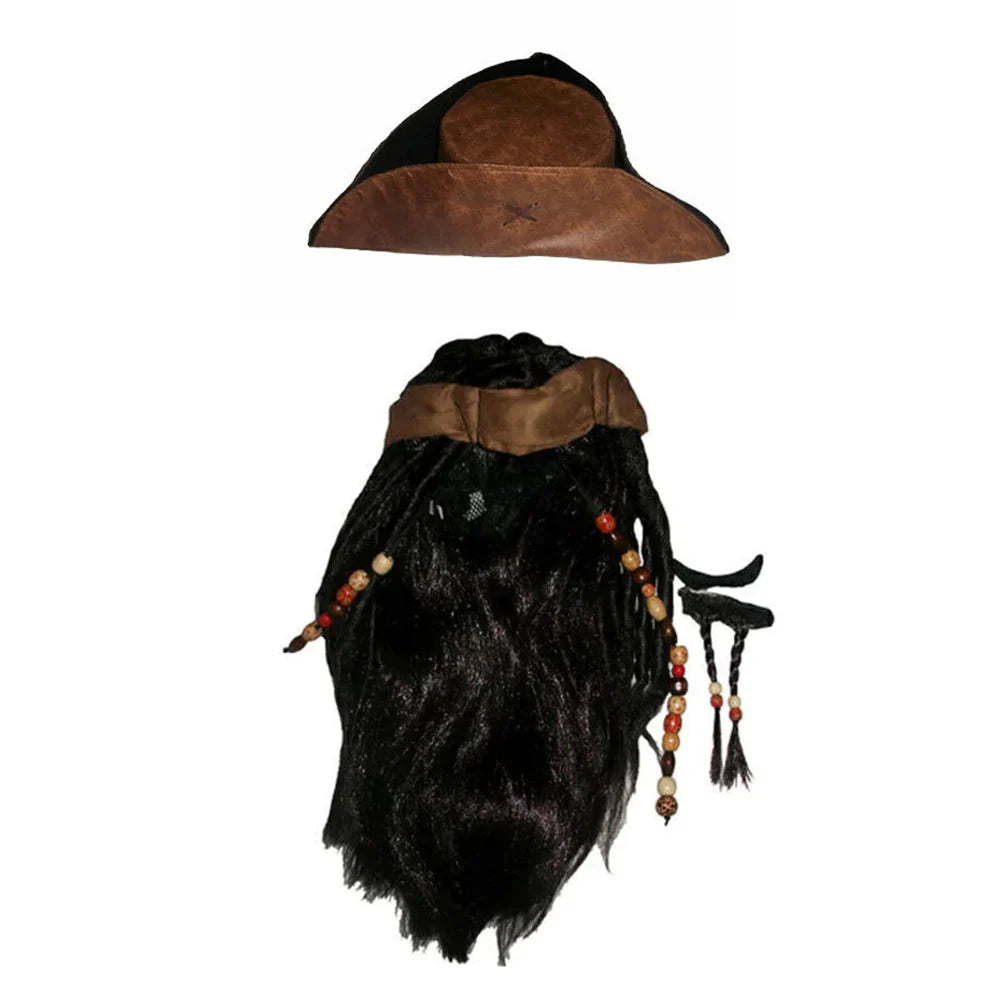 Pirates of the Caribbean Pirates des Caraïbes Jack Sparrow Uniforme Cosplay Costume